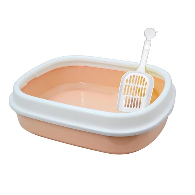 Emily Pets Cat Litter Tray Box with Free Scooper for Cat, Kitten & Bunnies